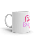 White glossy mug